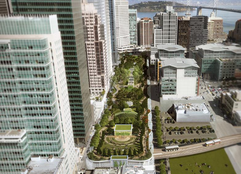 photo: Ashen + Allen The $4 billion Transbay Transit Center Project in San Francisco, California, will replace the existing Transbay Terminal with a multimodal transportation and housing project that