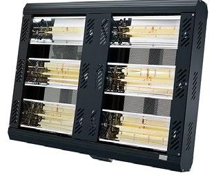 PQ-A3E - 60/90/120 3 The A3E quartz infrared space heater is one of the largest in the range.