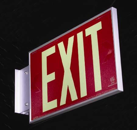 They conform to life safety, fire and building codes- IBC and IFC NFPA 1 (UFC) and NFPA 5000 NFPA 101 (Life Safety Code) EverGlow Exit Signs generally can be used instead of electrical exit signs