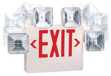 22 Combination Series - CC adjustable thermoplastic heads, combination exit The CC model combination exit & emergency unit with Adjustable Heads offers tremendous flexibility.
