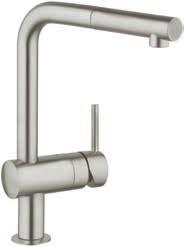 GROHE SUPERSTEEL SUPER LOOKS SUPER RESISTANCE To fulfil its purpose, a kitchen fitting