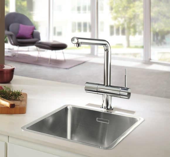 level of innovation. GROHE SOLUTIONS FOR YOUR KITCHEN The new kitchen range has been developed from the consumer s point of view, with a focus on practicality and problem solving.