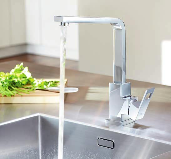 GROHE EUROCUBE SQUARE STRAIGHT LINES MINIMALIST Clear design idiom for the minimalist kitchen In today s Cosmopolitan kitchens the freshest designs and the freshest ingredients go hand