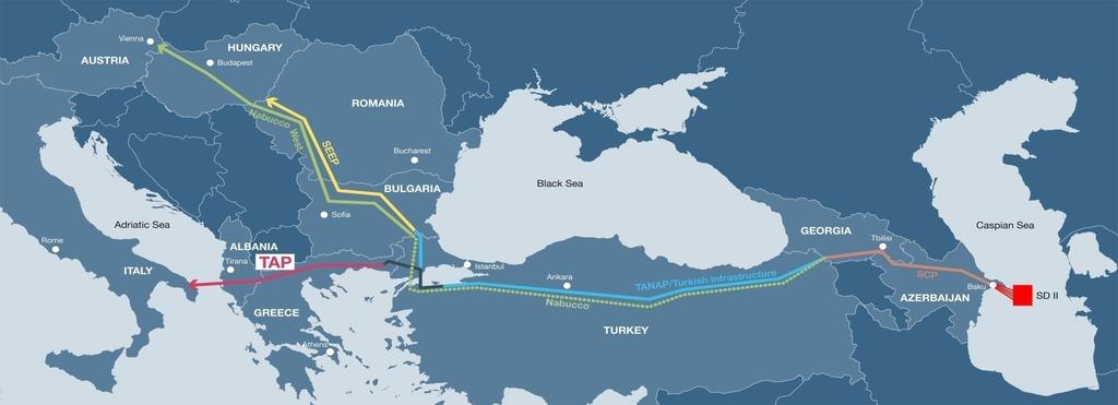 Southern Gas Corridor (SGC) "Joint Declaration on the Southern Gas Corridor" (2011) between the EU and Azerbaijan was a solid legal foundation for smooth implementation of the SGC project; The SGC