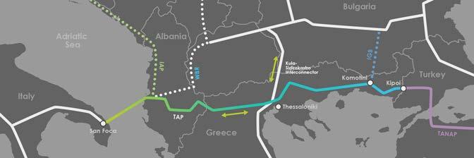 Opportunities for SOCAR to focus on Balkan gas markets in Greece (with direct access to consumers through DESFA pipelines), in Bulgaria (through the planned Interconnector Greece-Bulgaria) The gas