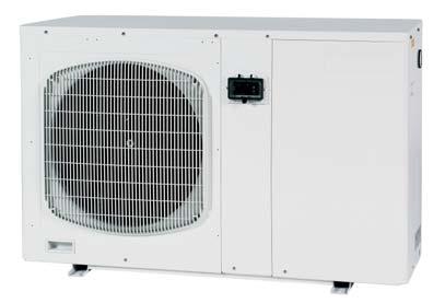 heat pumps\mshrt COMPACT REVERSIBLE AIR/WATER HEAT PUMPS REFRIGERANT: R 410 A eco R410A EXTREMELY LOW NOISE LEVELS LOW DIMENSIONS - 1190 x 340 x 735 mm - 1190 x 340 x 1235 mm TOP QUALITY COMPONENTS