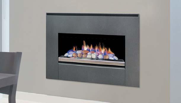 side plates, and 4 sided 100mm stainless steel trim Enjoy the comfort and ambience of an I.G.C. open gas fireplace.