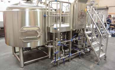SMALL MICRO BREWERIES COMPLETE LINE OF LARGE SCALE, MULTI-VESSEL, ALE AND LAGER 5-15 BBL PRODUCTION MICRO-BREWERIES 1 x Brew kettle /