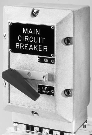 4. Replacement parts are available through your Crouse-Hinds distributor. Replace circuit breakers only with E-de eplosion protected Crouse Hind s breakers. 5. Replacing Breakers: A.