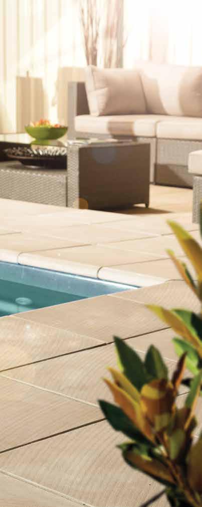 RECOMMENDED FOR: PEDESTRIAN POOLS coast BULLNOSE Blend the freshness of