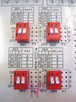 Table A-8a ECM Blower Set-Up DIP SWITCH ADJUSTMENT CHART FOR INPUT 0.50 USGPH TO 0.75 USGPH SW1 - HEAT SW2 - COOL DIP Switch Position POS. INPUT DIP Switch Position POS.