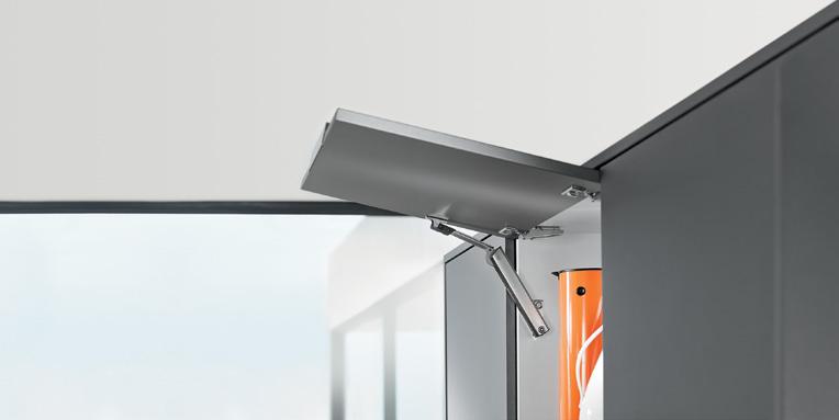 AVENTOS HK-S This complete fitting solution is ideal for small fronts in
