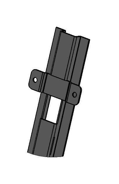 The top brackets are the primary location, the lower brackets are the secondary location, and may not always be required on smaller panels. In all cases the lower securing tag must be fitted.