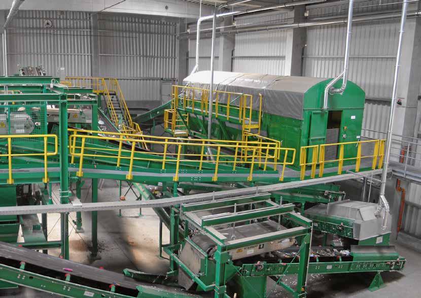 Example Waste wood processing plant This compact system can be used to prepare various