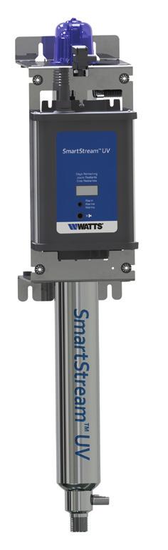 ULTRAVIOLET - UV SECTION 3 ULTRAVIOLET - UV UV - SmartStream Disinfection System UV disinfection is suitable for a number of residential and commercial applications SmartStream, the UV water
