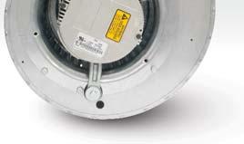 The removable inlet ring helps facilitate motor removal without having to remove the fan housing from the cabinet.