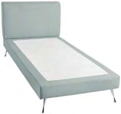 aqua 12 Upholstered bed IVA DENVER The back of the upholstered bed IVA DENVER is extra wide padded for an