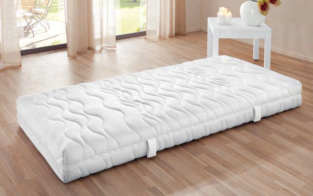 Mattresses Pocket spring mattress WELLNESS, from 249 00 1 20 cm Ideal ventilation due to spring core 7-zone mattress Removable cover 299 springs / m 2 (100x200 cm) Pocket spring mattress WELLNESS The