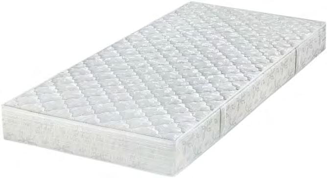 Mattresses Bonnell mattress KOMFORT Reliable and robust 4-way bonnell spring system with reinforced edges and a sitting edge, for easier getting in and out of the mattress.