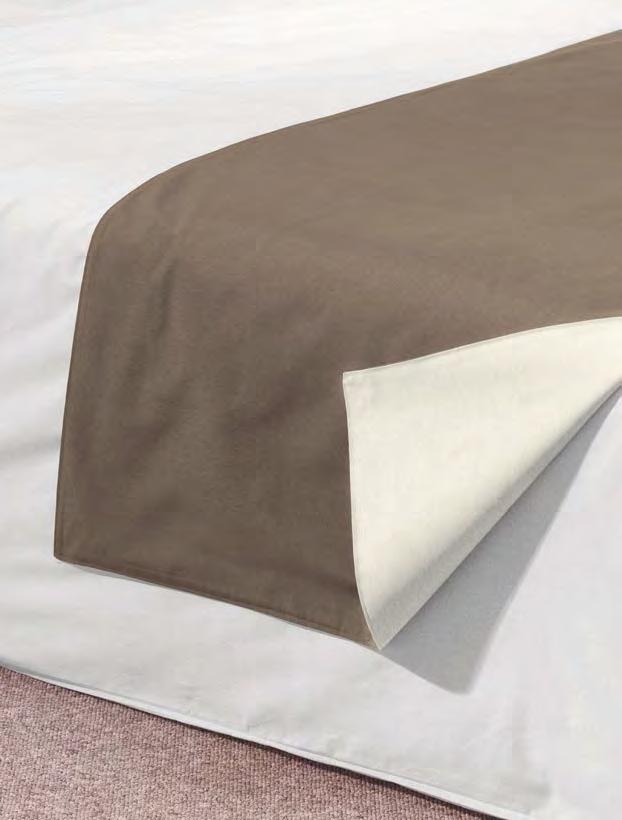 Bed runners & Accessories Bedskirt CORFOU, from 19 99 1 ecru 2 red 3 taupe 4 chocolate 5 anthracite 6