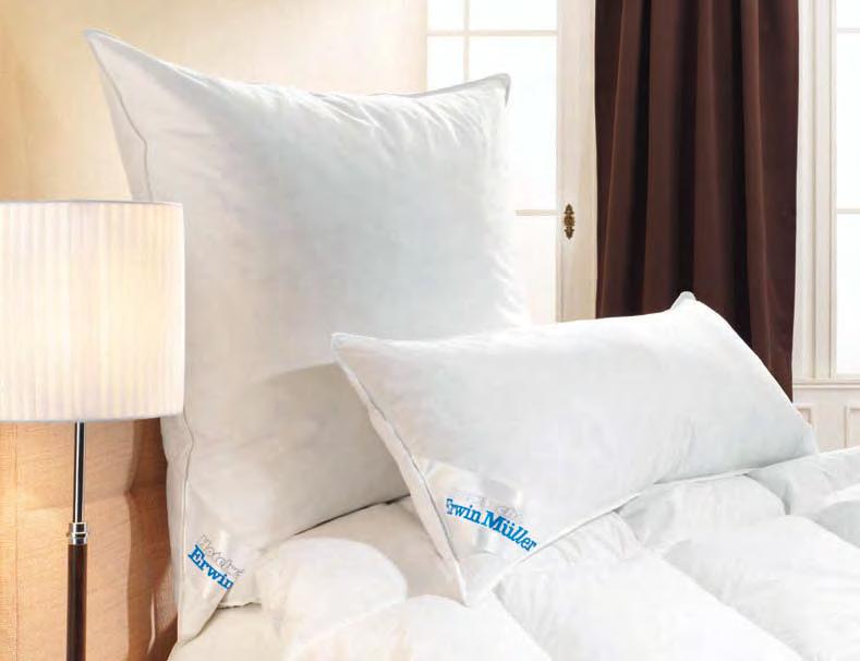 Pillows 80% feathers, 20% down Suitable for allergy sufferers, with Nomite certificate Pillows APOLLO Filled with white new down and feathers, class 1.