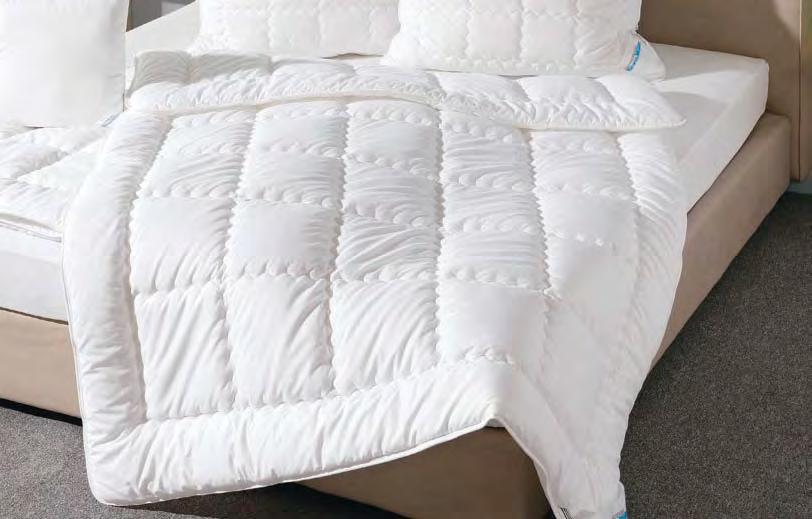Duvets Easy-care Good moisture transport Duvet DREAM Easy-care, hygienic and inexpensive, an optimal alternative to conventional bedding. Filling and cover are noticeably high-quality.
