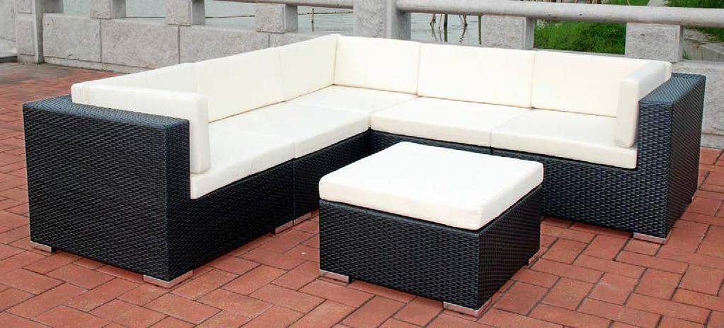 NEXUS NR-4059B PE RATTAN SOFA SET! * Two single sofas (without armrest) 75*90*H64cm!