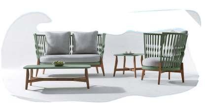 FLOAT Living Set Taking a different approach to outside furniture, Rattan House brings together trendy aluminum