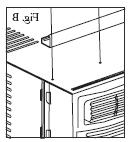 Fig.B C: Align the hole in the top rail with those in the top of the unit as shown in Fig.
