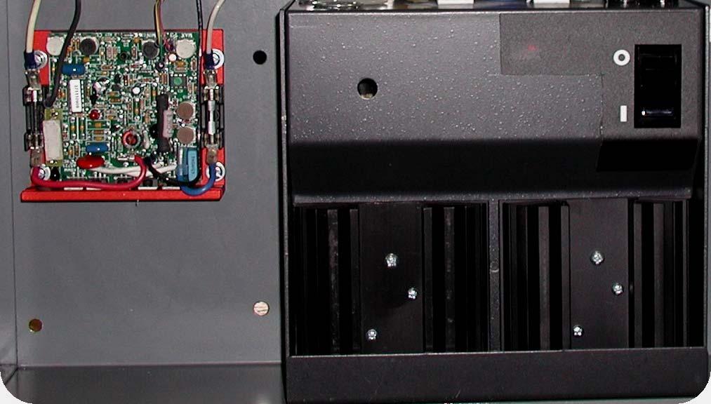 The Dryer Base speed potentiometer control box is also located in the Dryer Base wiring cabinet.