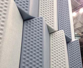 75 Sound Absorbtion Class C Foam insert available increases to sound absrobtion Class A NRC 0.
