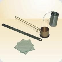 specific surface. It consists of a stainless steel cell, perforated disc and plunger. A U-tube glass manometer is fitted to the steel stand. The set is complete with rubber aspirator and filter paper.