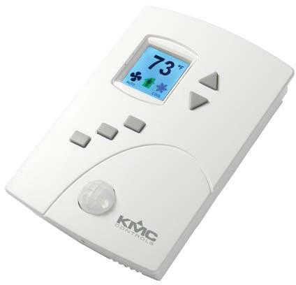 To meet specific control needs, KMC offers a variety of thermostats that include different digital, analog electronic, and even pneumatic solutions.