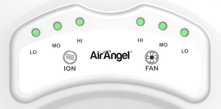 Press and hold the FAN button 3 seconds to turn off unit. The fan speed can be increased or decreased by pressing the FAN button.