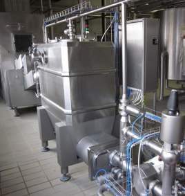 DMC2 Butter Buffer Tank and Transfer DMC2 is used between a continuous butter maker and one or more packaging machines as a balance vessel with auguers.