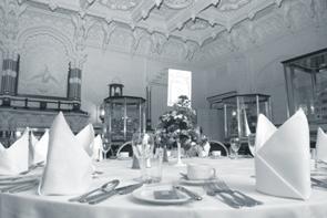 Dinners take place amid an exquisite collection of priceless treasures given to Queen Victoria.