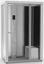 Both steam showers are flexible solutions that can easily be adapted according to the