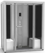 Tylö steam bath with shower i130 Shower and steam bath measures x x 2100 mm (width x
