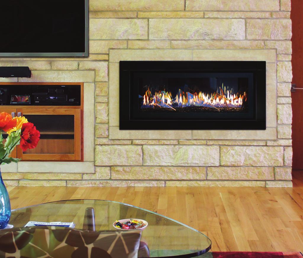 CML-58 Contemporary Linear Fireplace