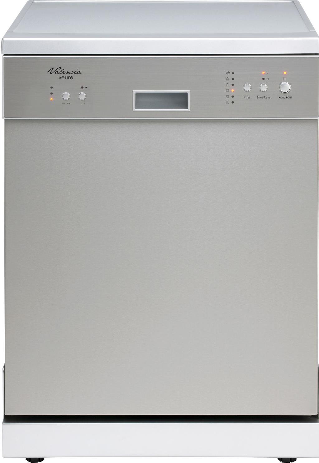 Dishwasher Dishwasher 600mm Freestanding Dishwasher Dishwasher 12 place setting Half load option Delay start option 6 Wash
