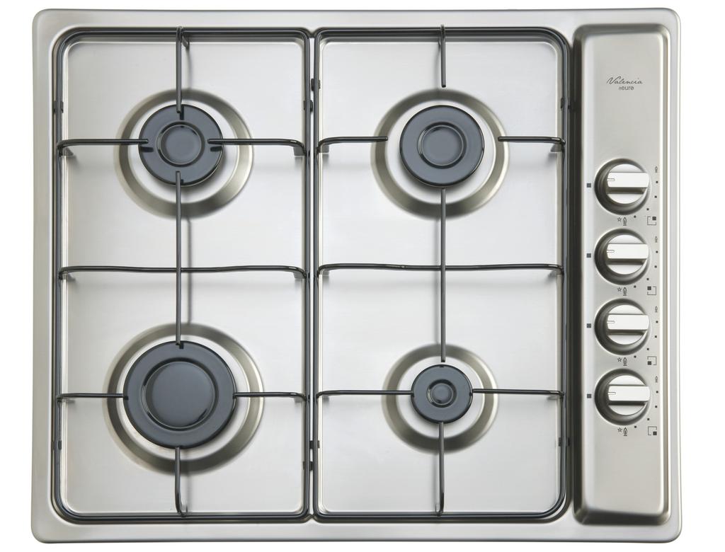 Gas Cooktops Gas Cooktops Gas Cooktops 35mm 600mm Gas Cooktop 4 gas burners with side control knobs One