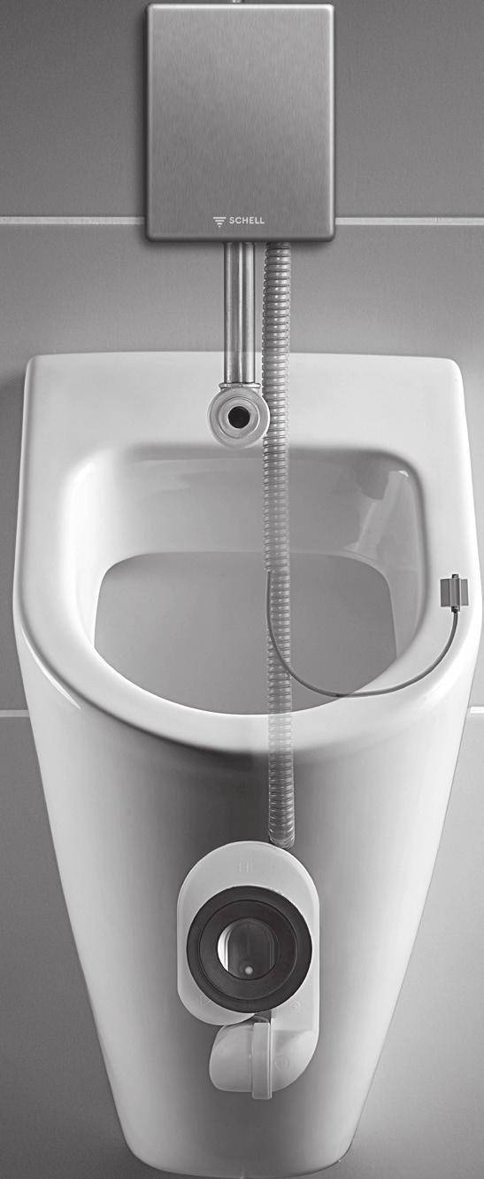 COMPACT LC urinal control. By SCHELL. The versatile sensor control for all urinals. Hygienic, water-saving and vandal-proof.