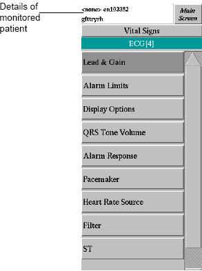 Using the Multi-Bed Screen appears. Note: To select ECG, click on the heart rate number - (e.g. 60 in Figure 3-8) 3. Perform required monitoring procedures.
