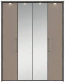 Drawer Centre Mirror Robe With Light Surround H2137 x W1676 x D583mm F3059 CL Without