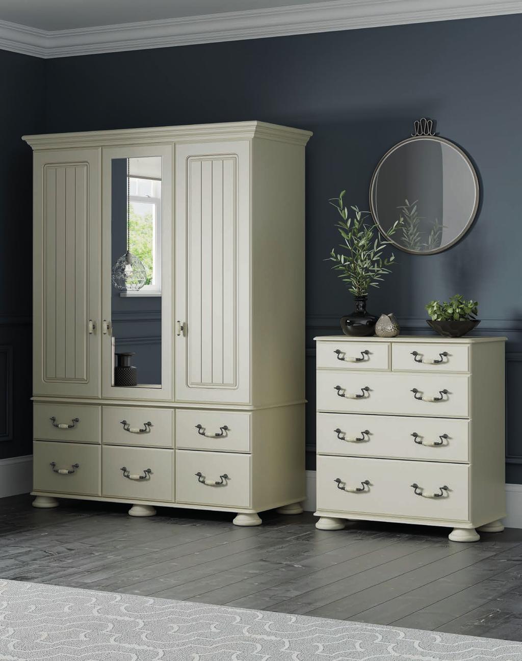 SIGNATURE KINGSTOWN 21 SIGNATURE Hand finished bedroom furniture. Signature is a must for any home. This hand finished antique cream or white painted furniture will compliment most surroundings.