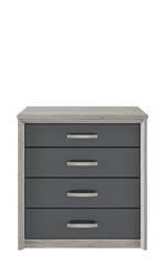 gloss door and drawer fronts Chunky tops to the chests Extra height and width