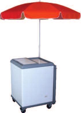 Trike: Available in a range of different colours Parasol customer supplied Mobilux Freezer: Mobilux is also available as a chiller Trolley base see page 15 for details Mobilux Freezer 330 Price