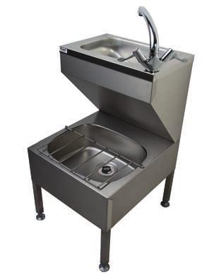 1/2" BSP OUTLET Tulagi is a catering style free standing combination washbasin and bucket sink.