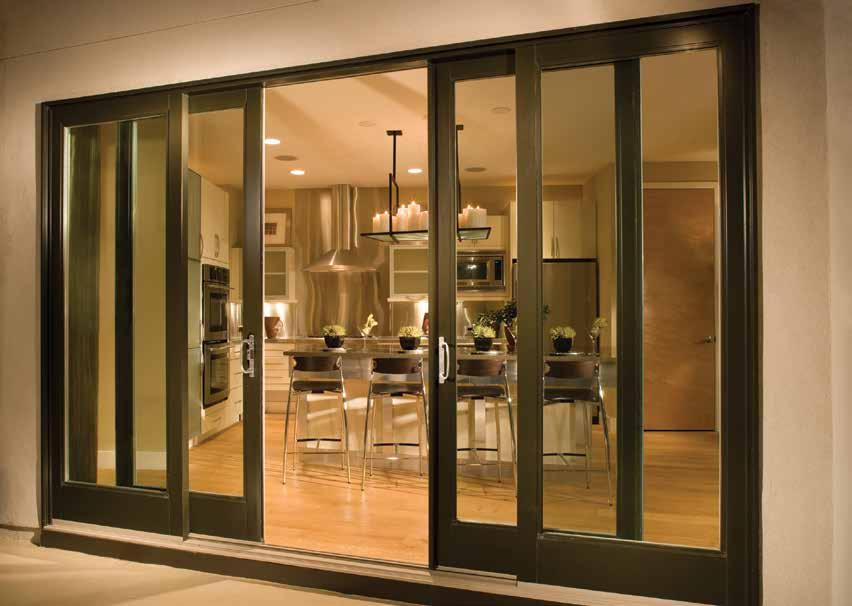 Swing & Sliding Doors The strength of fiberglass protects your investment from the harsher side of Mother Nature.