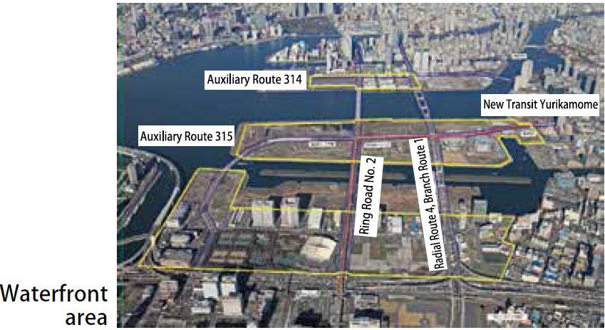 Land Readjustment Projects in Tokyo s Waterfront In the Harumi 4-chome and 5-chome districts, as well as the Toyosu district and the Ariake-kita district, regional arterial roads